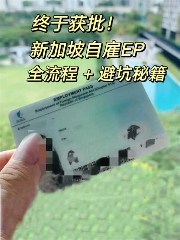 剛獲批新加坡自雇EP，全流程+避坑秘籍大放送