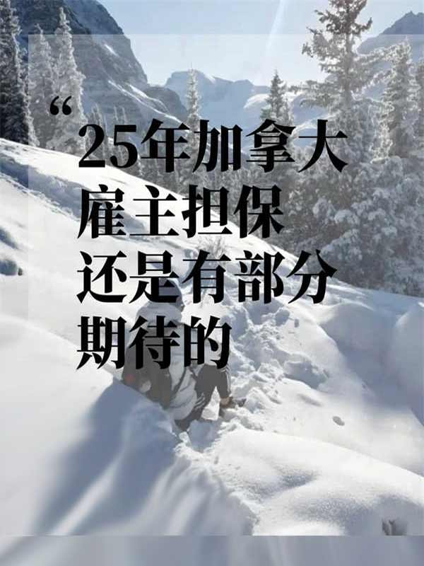 25年加拿大雇主擔保方面還有一點吸引力