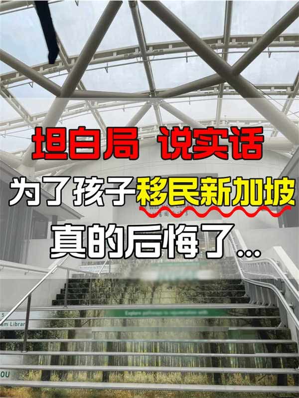 坦白局：為了孩子去新加坡，真的后悔了嗎？