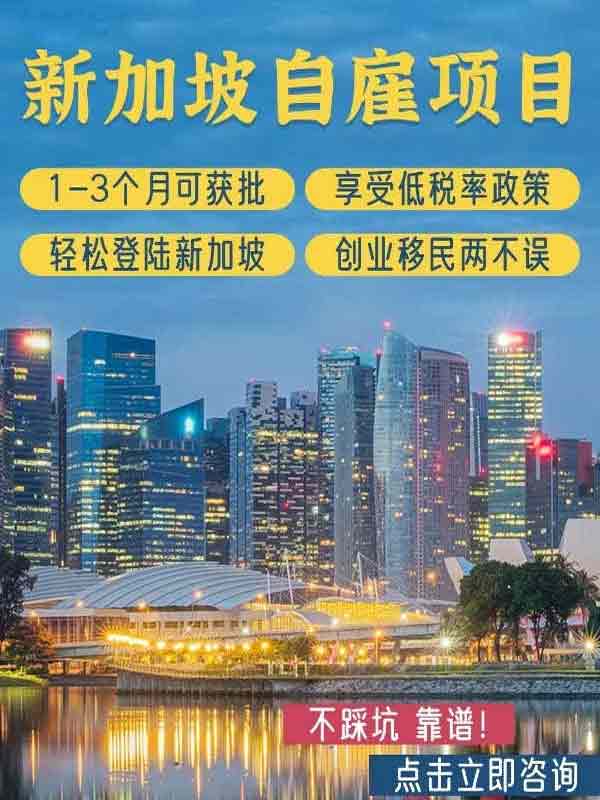 移民新加坡新通道，2個(gè)月可快速登陸