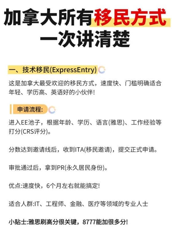 2025年加拿大移民解析一定要看，超齊全